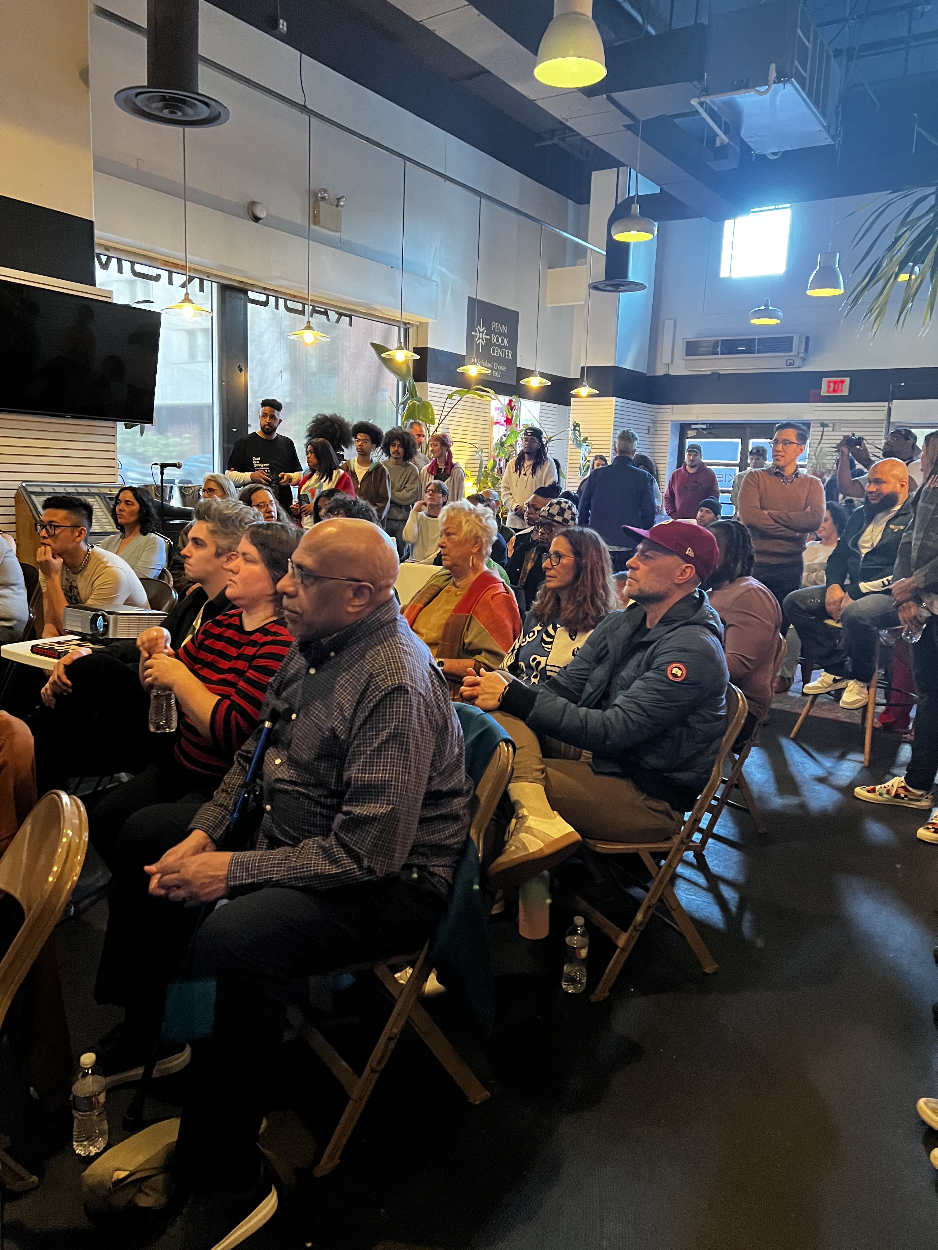 A full room during a community event